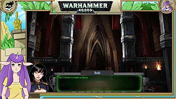 can a warhammer 40k inquisitor handle this rough brunette sucking action?