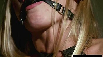 Big tits and nipple clamps, a perfect combination for a fetishist.