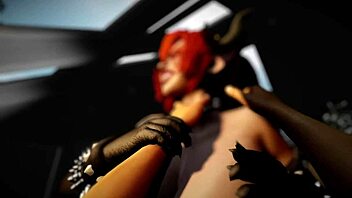 Bowsette Performs Intense Cowgirl Riding in POV Super Mario Porn Parody Close-Up