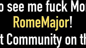 gorgeous aphro bounces her ass while rome and jamaican papi fuck her hard