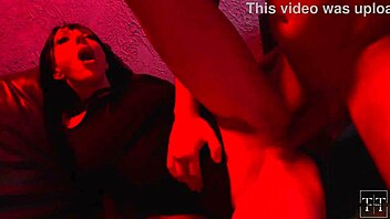 A blonde witch uses tarot cards to summon a cunnilingus demon.
