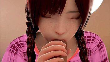 Thick Cock Pounds Pussy in 3D Anime Hentai