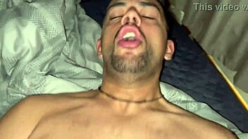 Gay sex scene with two big cocks fucking each other on the bed - full red