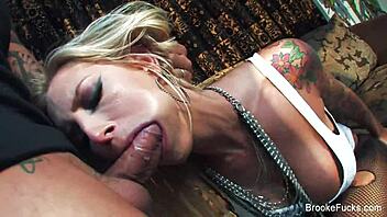 Blonde Pornstar Brooke Banner Gets Fucked Hard in Hardcore Session with Facial Cumshot