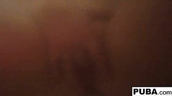 busty blonde pornstar brett rossi gets super horny in a hot bath, touching her wet pussy solo