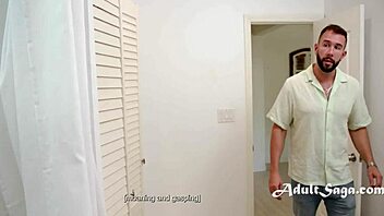 Caught ebony masseuse in shower, pounded her hard