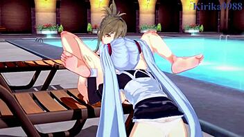 watch sagiri and chitose kisaragi intense lesbian play