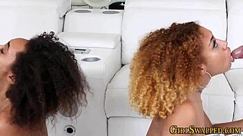 Black step-daughters in a hardcore group session