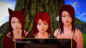 My new family episode with teen 18+ big tits and ass in homemade erotic game.