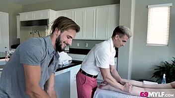 nickey huntsman and april storm get naughty massage 😏