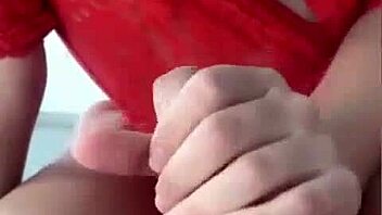 My new milf roommate helps me relax with her hands in the dorm pov