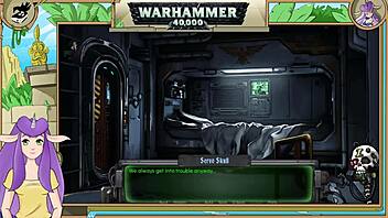 can a warhammer 40k inquisitor handle this rough brunette sucking action?