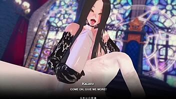 succubus appears in hentai game anime