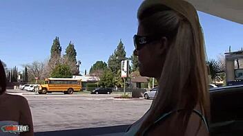 I watch cassie courtland and marlie moore masturbate with big dildo, fingering, kissing, and muff diving passionately