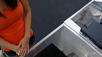 busty nerd fucked for student loan