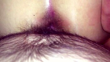 Hairy wife shows off her gaping pussy and queefing