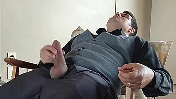 yuri gaúcho - big gay dick showing off in front of the mirror