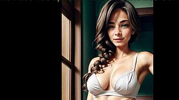 Jerk-off challenge with lana lang in comic contest.