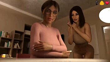 amateur teen participates in homemade video with friends