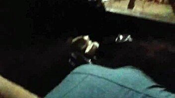 A homemade video of a big girl getting interracial sex in the garage.