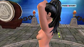 An animated 3d cartoon hentai video of an indian teen 18+ girl in sexy positions