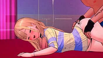 kitagawa marin in adult bikini version prepares for romantic encounter