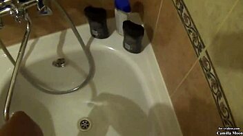 Russian slut Camilla Moon loves pissing and hardcore fucking in pov