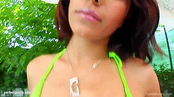 Rebecca dominates in rough teen fetish play