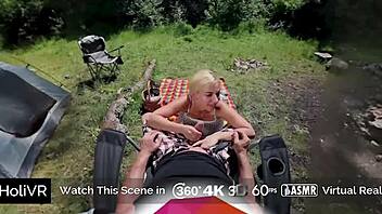 Holivr Covert Picnic Busty Hot Blonde Fucked And Jizzed Outdoor