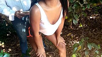 i don't kill, i give to this teen brunette's big ass and menstruating pussy with cum 😏