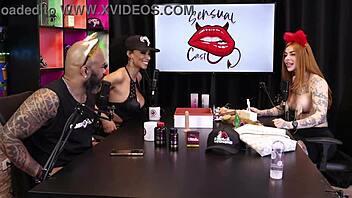 two gorgeous girls testing lingerie on breasts