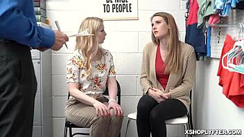 Ashley Lane has some hot and heavy deep throat experience with a security officer.
