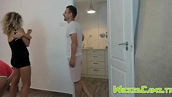 Hot camgirls flaunt their assets in the dorm room