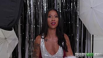 Ameena Green and Mike Mancini try out new year’s resolutions with hardcore sex