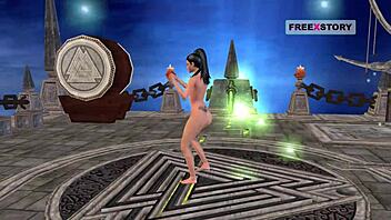 An animated 3d cartoon hentai video of an indian teen 18+ girl in sexy positions