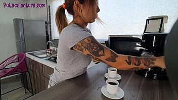 My girlfriend always prepares hot breakfast for me