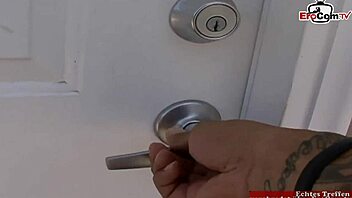 Slut with natural tits gets intense facial after pickup