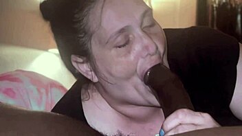 Curvy Brunette Lost in Gumjob Dreams