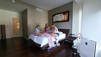 Several Petite Teens Play Rough Hardcore Group Fucking Games!