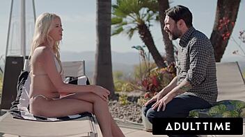 Adult Time - Skyler Storm Flashes Perfect Titties to Seduce Older Boyfriend