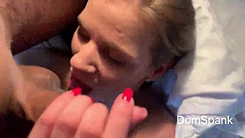 Cute European Girl Deep Throats During Casting