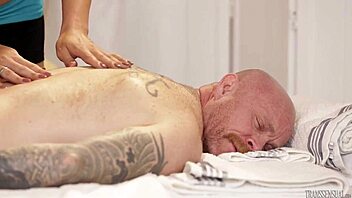 Buck Angel Fucks Transsexual Masseuse With Big Tits
