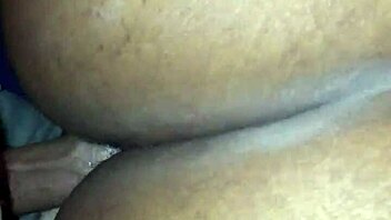 Doggystyle action with homemade black ass bent over