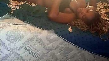 Alone in the studio with this bad slut 😈. She's handling a monster cock and flashing her tits! Homemade fun with amateurs.