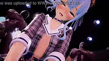hololive's suisei gets animated sex in mmd 3.