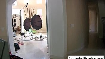 natasha nice masturbating alone with her big tits and ass