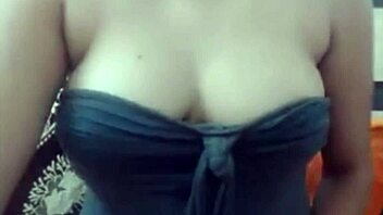 Big Boobs Play In The Black Night