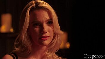 Kenna is blindfolded and flogged gently