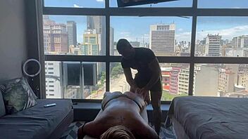 relaxing and cumming on masseur's cock