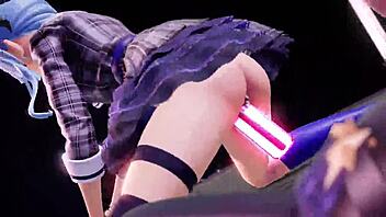 hololive's suisei gets animated sex in mmd 3.